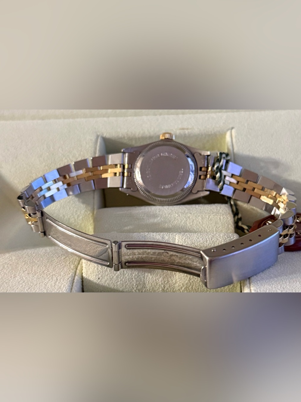AUTHENTIC 24mm Rolex Oyster Perpetual  MotherPearl Dial Diamonds Jubilee watch - Picture 16 of 16